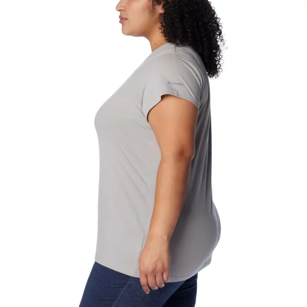 Columbia Womens Trek Short Sleeve Graphic TeeColumbia Grey HeatherCsc Tradition