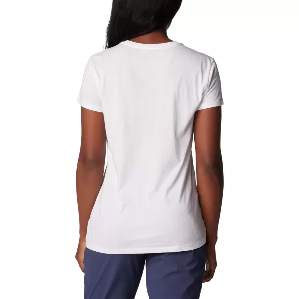 Columbia Womens Trek Short Sleeve Graphic TeeWhiteCsc Emblem
