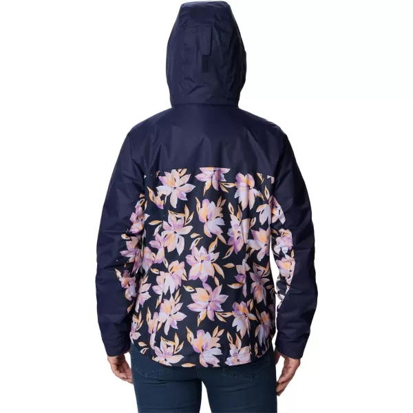 Columbia Womens Tunnel Falls Ii Interchange JacketDark Nocturnal PoinsettiaDark Nocturnal