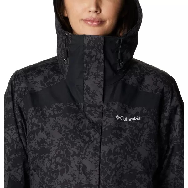 Columbia Womens Tunnel Falls Interchange JacketBlack Florescence Print