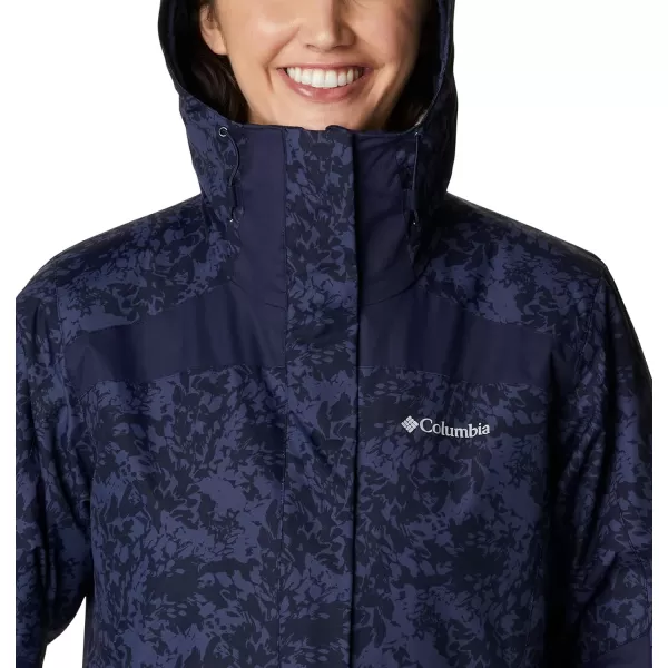 Columbia Womens Tunnel Falls Interchange JacketDark Nocturnal Florescence Print