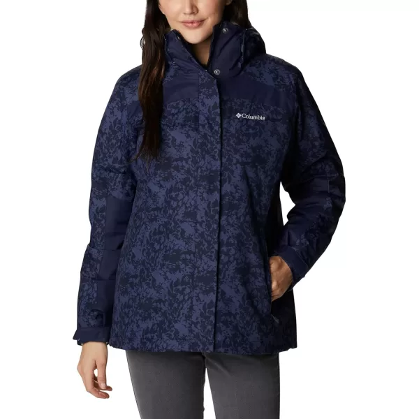 Columbia Womens Tunnel Falls Interchange JacketDark Nocturnal Florescence Print