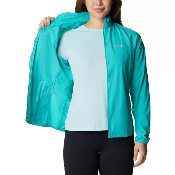 Columbia Womens W Endless Trail Wind ShellBright Aqua