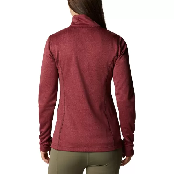 Columbia Womens W Park View Grid Fleece Full ZipBright Geranium Heather