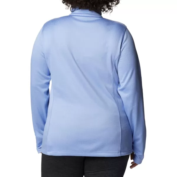 Columbia Womens W Park View Grid Fleece Full ZipSerenity Heather