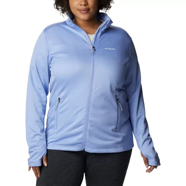 Columbia Womens W Park View Grid Fleece Full ZipSerenity Heather