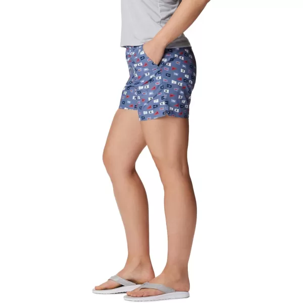 Columbia Womens W Super Backcast Water ShortBluestoneFlags Up