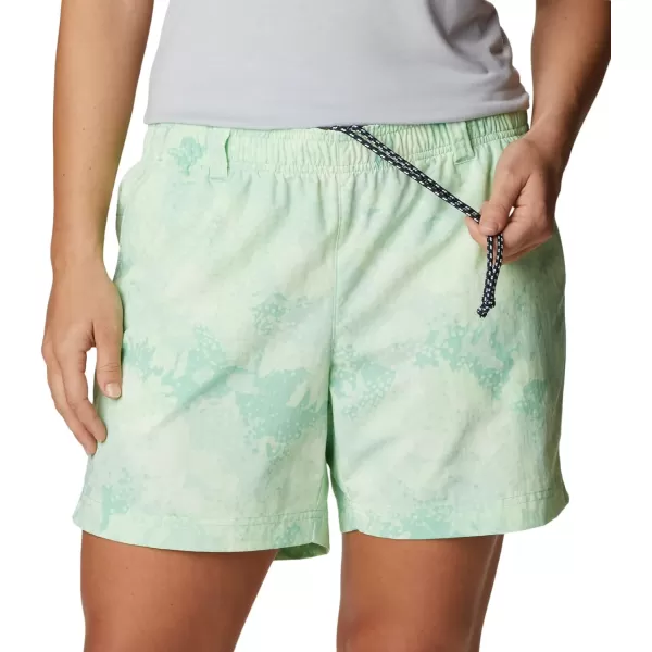 Columbia Womens W Super Backcast Water ShortKelpFoamfloral Print
