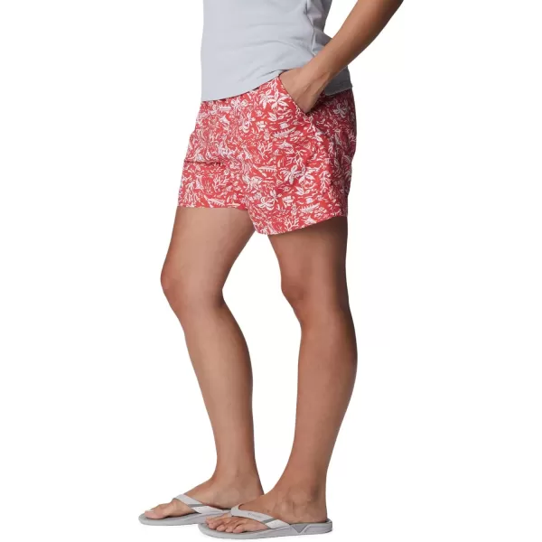 Columbia Womens W Super Backcast Water ShortRed Hibiscus Kona