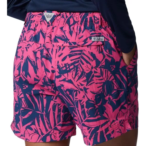 Columbia Womens W Super Backcast Water ShortUltra Pink Palmtropics