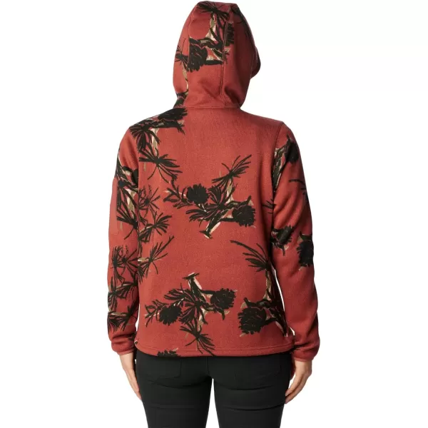 Columbia Womens W Sweater Weather Hooded PulloverBeetroot Pinecones