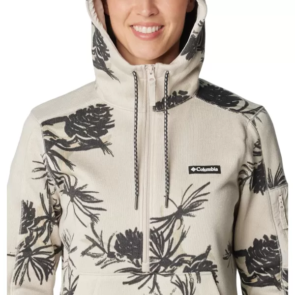 Columbia Womens W Sweater Weather Hooded PulloverDark Stone Pinecones