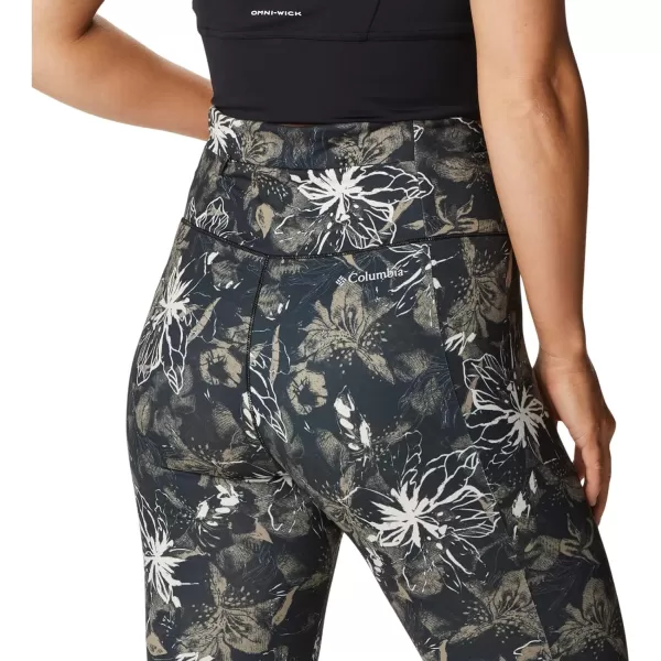 Columbia Womens Weekend Adventure 78 LeggingBlack Aurelian Print