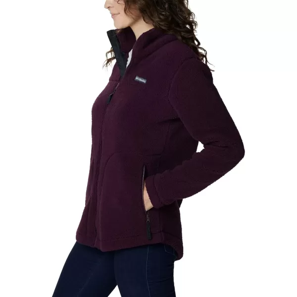 Columbia Womens West Bend Full ZipBlack Cherry