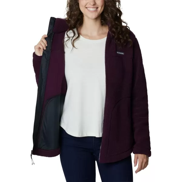 Columbia Womens West Bend Full ZipBlack Cherry