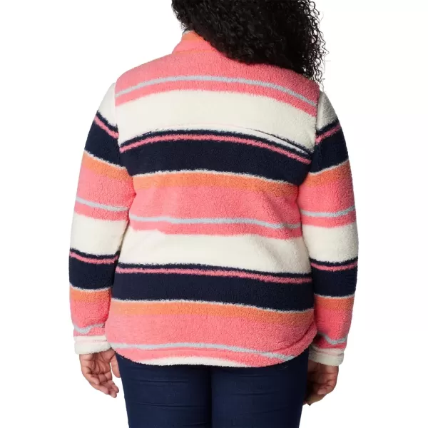 Columbia Womens West Bend Full ZipCamellia Rose Serendipity Stripe