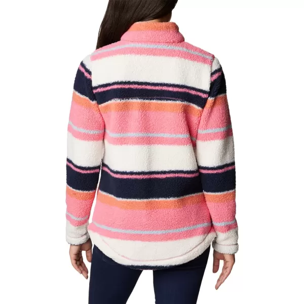 Columbia Womens West Bend Full ZipCamellia Rose Serendipity Stripe