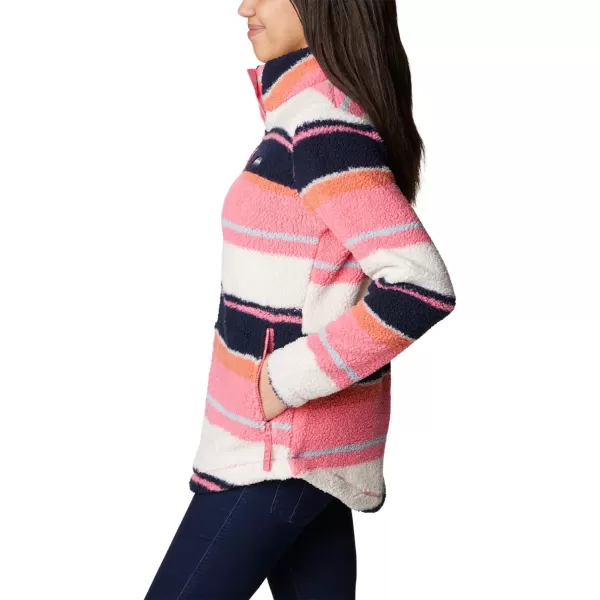 Columbia Womens West Bend Full ZipCamellia Rose Serendipity Stripe