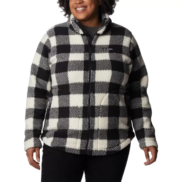 Columbia Womens West Bend Full ZipChalk Check Print