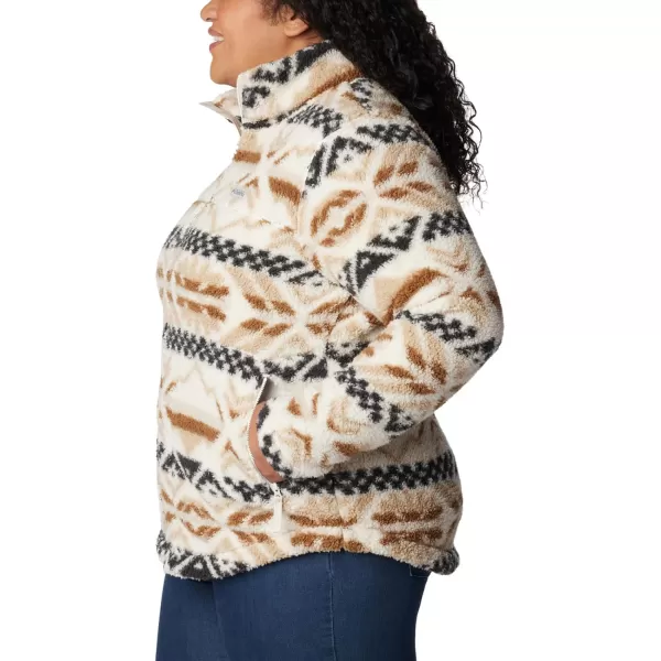 Columbia Womens West Bend Full ZipChalk Checkered Peaks