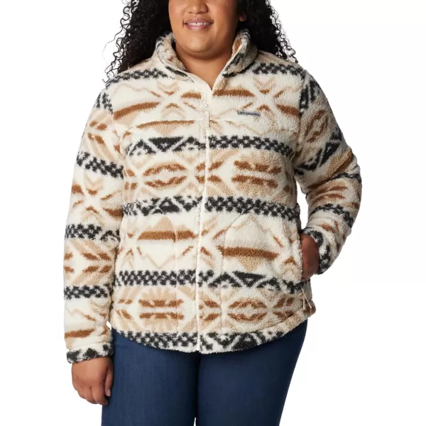 Columbia Womens West Bend Full ZipChalk Checkered Peaks