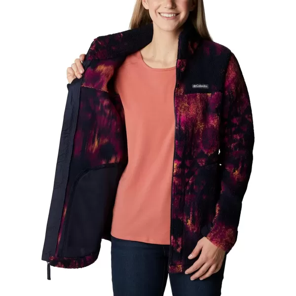 Columbia Womens West Bend Full ZipDark Nocturnal Folk Blur