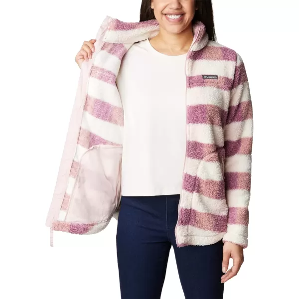 Columbia Womens West Bend Full ZipDusty Pink Multi Check