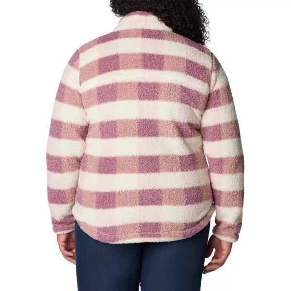 Columbia Womens West Bend Full ZipDusty Pink Multi Check