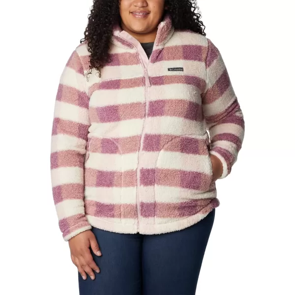 Columbia Womens West Bend Full ZipDusty Pink Multi Check