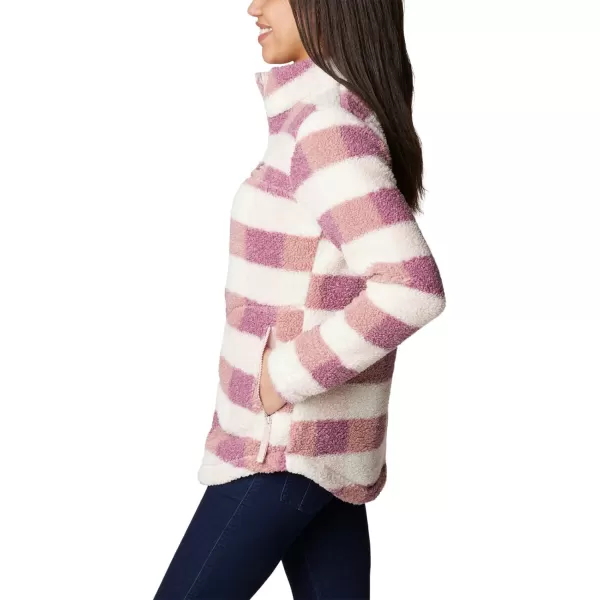 Columbia Womens West Bend Full ZipDusty Pink Multi Check