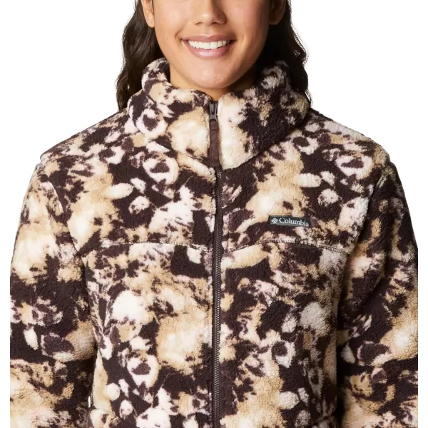 Columbia Womens West Bend Full ZipNew Cinder Solarized Print