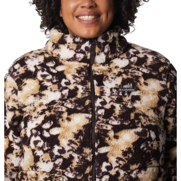 Columbia Womens West Bend Full ZipNew Cinder Solarized Print