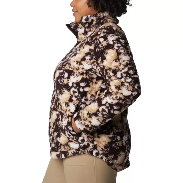 Columbia Womens West Bend Full ZipNew Cinder Solarized Print