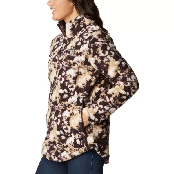 Columbia Womens West Bend Full ZipNew Cinder Solarized Print