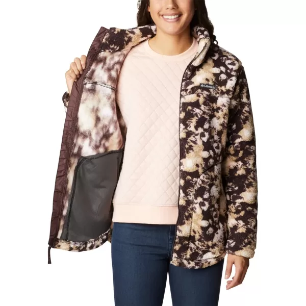 Columbia Womens West Bend Full ZipNew Cinder Solarized Print