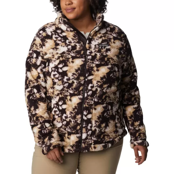 Columbia Womens West Bend Full ZipNew Cinder Solarized Print