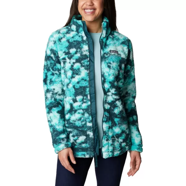 Columbia Womens West Bend Full ZipNight Wave Iceblooms