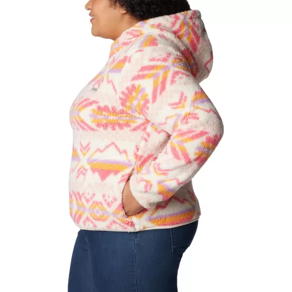 Columbia Womens West Bend HoodieDusty Pink Checkered Peaks