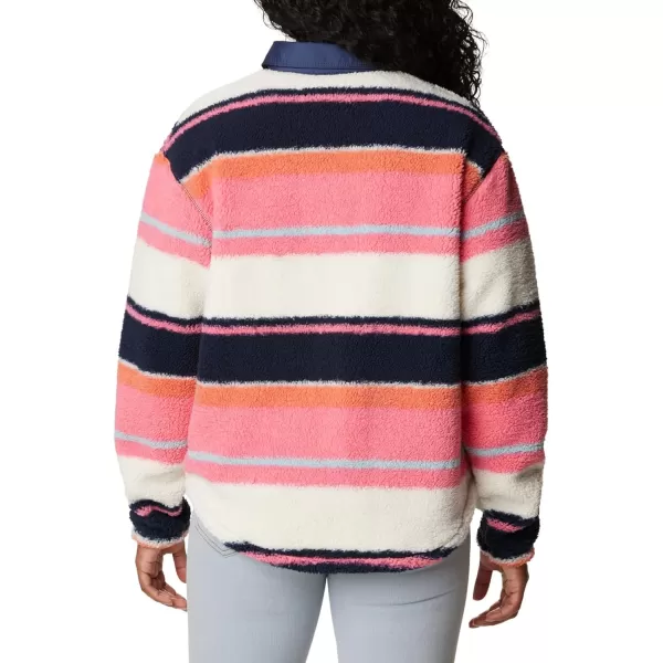 Columbia Womens West Bend Shirt JacketCamellia Rose Serendipity Stripe