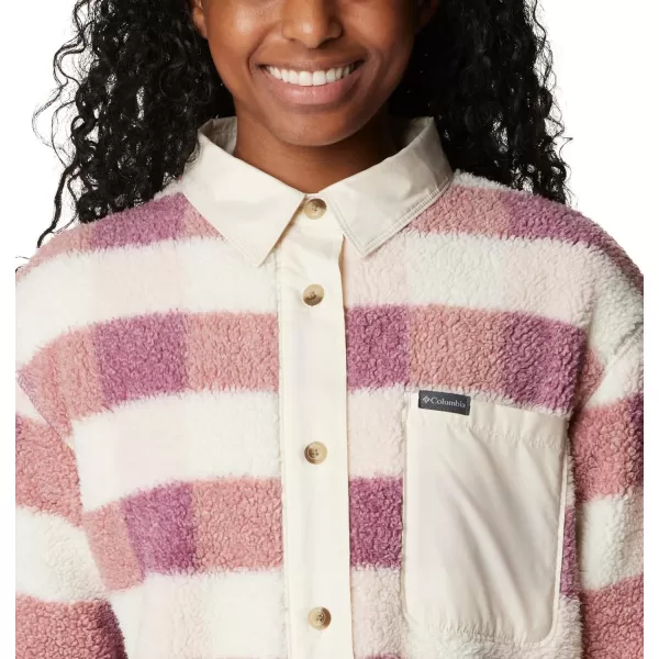 Columbia Womens West Bend Shirt JacketDusty Pink Multi Check Chalk