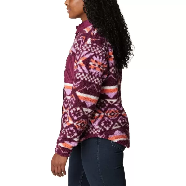 Columbia Womens West Bend Shirt JacketMarionberry Checkered Peaks