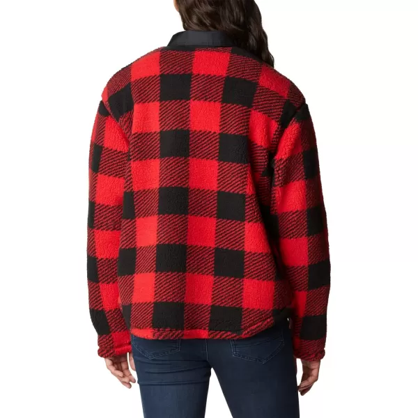 Columbia Womens West Bend Shirt JacketRed Lily Check Print