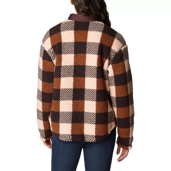 Columbia Womens West Bend Shirt JacketWarm Copper Check Multi Print