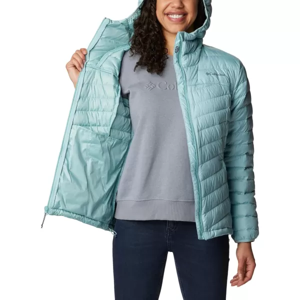 Columbia Womens Westridge Hooded Down JacketAqua Haze