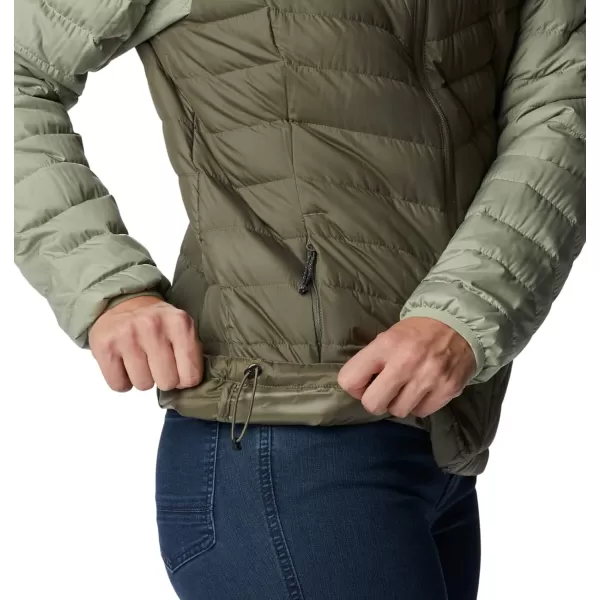 Columbia Womens Westridge Hooded Down JacketSafariStone Green