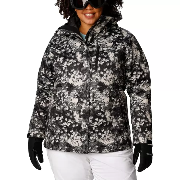 Columbia Womens Whirlibird IV Interchange Winter Jacket Waterproof amp BreathableBlack Iceblooms Print