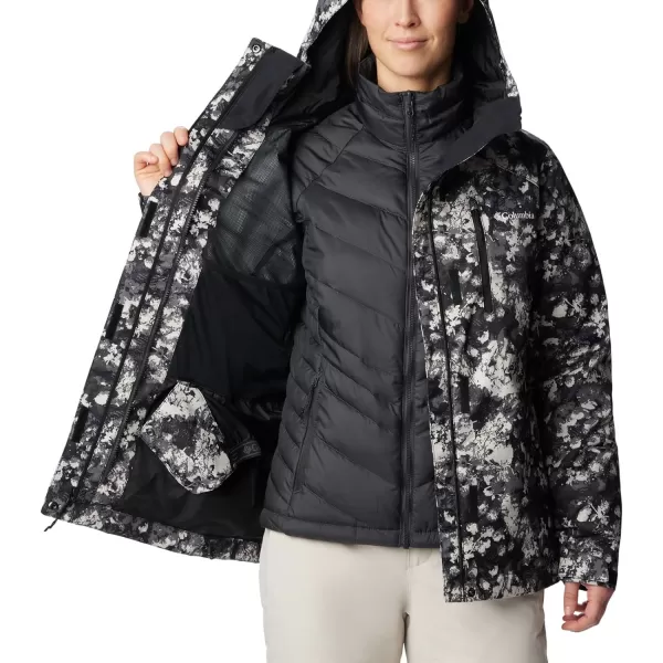 Columbia Womens Whirlibird IV Interchange Winter Jacket Waterproof amp BreathableBlack Iceblooms Print