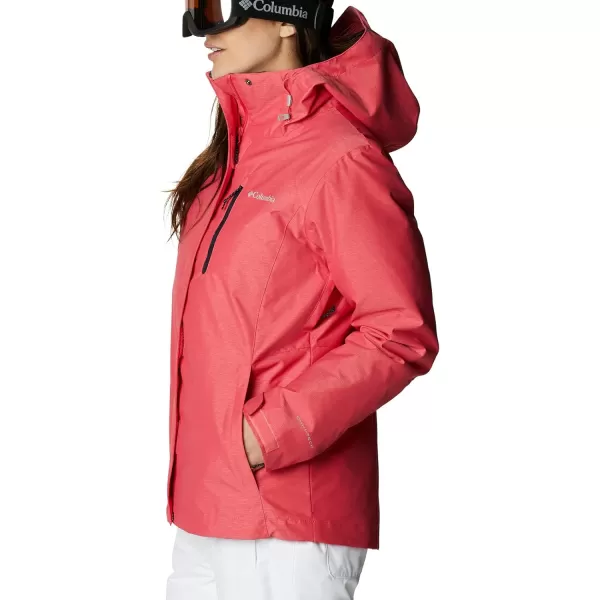 Columbia Womens Whirlibird IV Interchange Winter Jacket Waterproof amp BreathableBright Geranium Crossdye