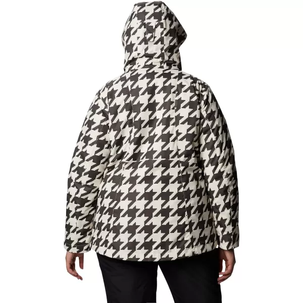 Columbia Womens Whirlibird IV Interchange Winter Jacket Waterproof amp BreathableChalk Houndstooth Print