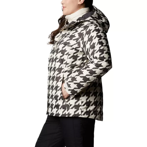 Columbia Womens Whirlibird IV Interchange Winter Jacket Waterproof amp BreathableChalk Houndstooth Print